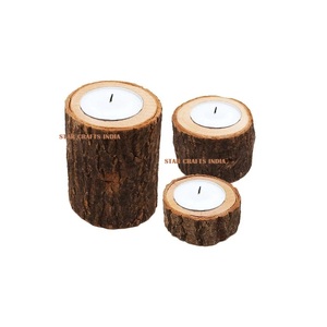 Soporte de vela de madera decorativo de tendencia superior de Venta caliente portavelas de pilar más creativo soporte de luz de té respetuoso con el medio ambiente - Product Image 3