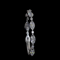 Bague de mariage minimaliste en or massif 14 carats avec diamants marquise et ronds, certifiée IGI, empilable, bijoux fins