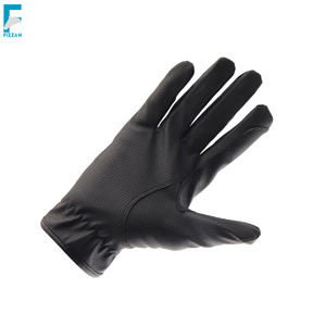 Gants d'équitation en cuir de qualité supérieure pour hommes et femmes, pour l'équitation à cheval, avec poignées noires - Product Image 5