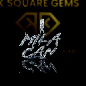 <b>Iced</b> <b>Out</b> <b>Chain</b> With Custom Pendant 18K Rose Gold S925 Sterling Silver Hip Hop Pendant Vvs Moissanite Pendant for Men & Women - Product Image 2
