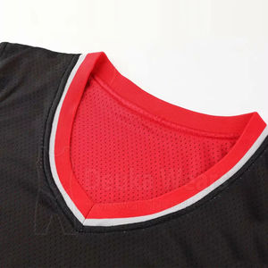 Prix de gros, vêtements de sport personnalisés avec nom et numéro imprimés par transfert thermique, 100% polyester respirant, ensembles de maillots de basket-ball - Product Image 2