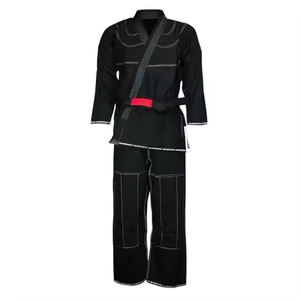 Jitsu BJJ GI เครื่องแบบศิลปะการต่อสู้ชุด BJJ GI ชุดกิโมโน JJ GI แบบเรียบน้ำหนักเบา - Product Image 5