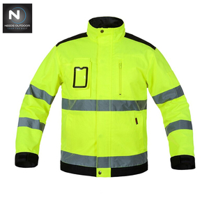 Ropa de trabajo para hombre, chaqueta, pantalones con múltiples bolsillos, ropa de trabajo con rayas reflectantes, advertencia nocturna, para exteriores - Product Image 2