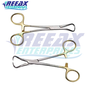 REEAX ENTERPRISES Pinzas Quirúrgicas de Acero Inoxidable con Mango Dorado Base de Instrumentos Quirúrgicos para Pinzas de Toalla en Cirugías - Product Image 5