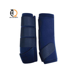 Protège-tendons/Protège-encoches en cuir et néoprène pour chevaux – Dernière conception - Product Image 1