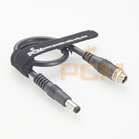 Câble d'extension d'alimentation avec prise DC à montage sur panneau 5,5 x 2,5 mm mâle vers prise jack femelle, assemblage de câble de chargeur 0,3 m