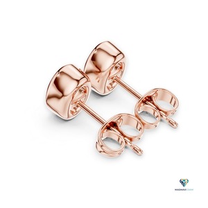 Rose <b>Gold</b> Oval Lab Grown Diamond <b>Pendant</b> and Earring Set in 18K <b>Solid</b> <b>Gold</b>, 2.50 TCW Minimalist Bezel Jewelry Set - Product Image 3