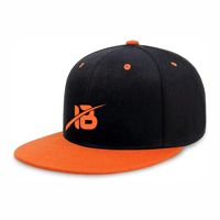 IB Brand New Flat Brim Visor Classic Snapback Hat Blank Ajustable Brim High Top Trendy Color Style Plain Tone Gorra de béisbol