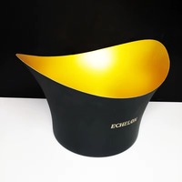 Seau à glace grande capacité avec poignée, élégant refroidisseur à vin, bol à champagne, idéal pour bar, fête, mariage, célébration