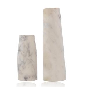 Portavelas de mármol blanco de diseño Premium para decoración navideña y de bodas Portavelas Tamaños 10X8 Cm - Product Image 1