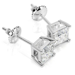 D สีเจ้าหญิงตัด Lab ปลูกเพชรต่างหูสตั๊ด Excellent ตัดที่สวยงาม 925 ต่างหูเงินสเตอร์ลิงงานแต่งงานของขวัญสําหรับเธอ - Product Image 3