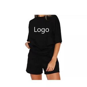 Custom logo Sportswear <b>Short</b> <b>Sweat</b> Suit <b>Women</b> 2 Piece Sweatshirts and <b>Shorts</b> Sets for <b>Women</b> Jogger Jumper <b>Women's</b> Sets - Product Image 3