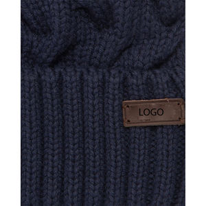 Bonnet en tricot avec écusson personnalisé, couvre-chef d'hiver en acrylique, vente en gros unisexe en vrac directe d'usine - Product Image 6