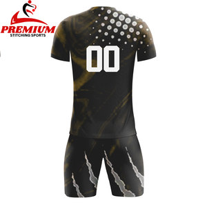 Uniforme de football respirant personnalisable avec technologie de séchage rapide et techniques de coupe automatisées - Product Image 2