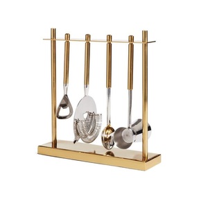 Accesorios de barra de acero inoxidable, juego de herramientas de barra de la mejor calidad para cocina y vajilla, juego de vajilla con chapado en oro a precio bajo - Product Image 1