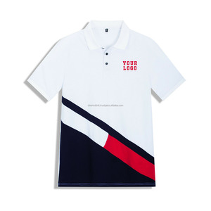 เสื้อยืดแขนสั้นผู้ชายคุณภาพสูง ผ้าฝ้าย 100% ระบายอากาศได้ดี ดีไซน์ลายปะติดปะต่อ พิมพ์ลายบล็อกสี |   สั่งทำพิเศษ - Product Image 2