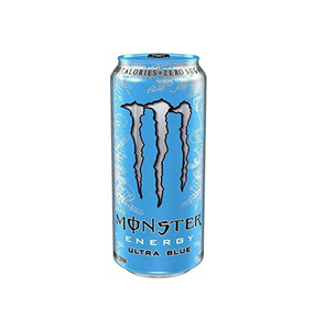Monster Energy Ultra Blue 12x500ml Canettes Contient de l'Acide Pantothénique 2mg par 100ml pour le Soutien de la Vitamine B5 Commande en Gros - Product Image 5