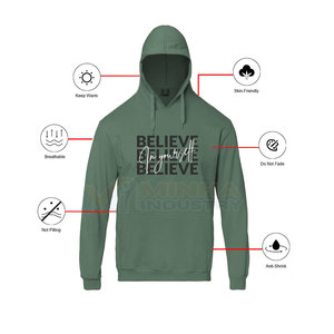 Sudadera con Capucha para Hombre, Mezcla de Algodón, con Estampado Creativo en Toda la Prenda, Estilo Vanguardista, Sudadera con Estampado Artístico para Hombre - Product Image 3