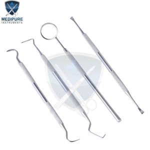 Kit de Exploración Dental de Alta Calidad, Espejo Bucal, Sonda, Pinzas, Acero Inoxidable, Herramientas de Diagnóstico para Dentistas, para Exámenes - Product Image 3