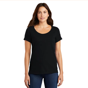 Camiseta de Mujer, Algodón Orgánico Premium, Lisa, Manga Corta, Corte Ajustado, Informal, Básica, Personalizable con Logotipo, Venta al Por Mayor - Product Image 3