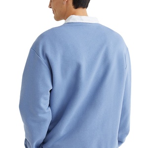 Custom Printed Autumn Men's Hoodie Long Sleeve O-Neck High Quality Cotton Spandex Anti-shrink Best Price - Product Image 4