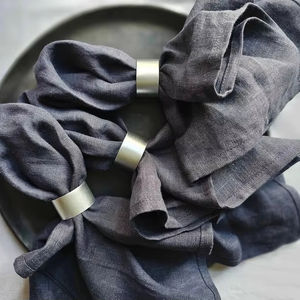 Ronds de serviette, ronds de serviette en rotin, ronds de serviette en osier, décor de table - Product Image 1