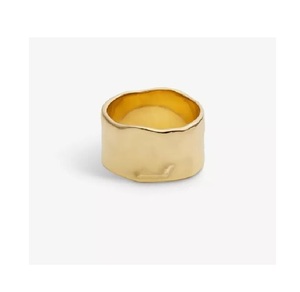 Rond de serviette au design élégant fait à la main en laiton métal plaqué or finition meilleur pour anniversaire mariage cadeau porte-serviettes - Product Image 3