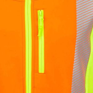 Vestes Softshell de travail de sécurité personnalisées pour hommes, haute visibilité, réfléchissantes, coupe-vent, résistantes à l'eau, vente en gros - Product Image 3