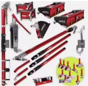 OFERTA ESPECIAL Venta Directa Kit de Herramientas Automático de Acero Nivel 5 para Acabado de Drywall con 3 Años de Garantía - Product Image 1