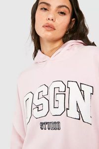 Conjunto de chándales de jersey con capucha y apliques de gran tamaño para mujer personalizado de alta calidad para mujer, chándales informales hechos a medida - Product Image 3