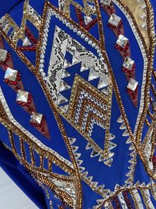 Veste de spectacle Western Custom Rodeo Queen Base bleue - Product Image 4