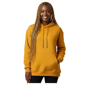 Usine OEM, vente en gros, conception personnalisée, sweat-shirt décontracté pour femme en coton 100%, manches oversize, sweat-shirt d'hiver - Product Image 6