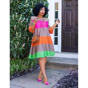 เดรสลำลองแขนยาวสไตล์วินเทจสำหรับฤดูใบไม้ผลิฤดูใบไม้ร่วงผ้าชีฟองน้ำหนักเบาผ้าปะติดสไตล์วินเทจหวาน XS-XL - Product Image 5