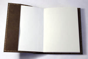 Hardcover <b>Small</b> Pocket Handmade Recycled Cotton Paper Notebook Journal Eco friendly Tree Of Life Embossed Cover Refillable - Product Image 4