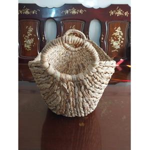 ตะกร้าใส่ของหลากสีทำมือหลากสีธรรมชาติสำหรับใส่น้ำผักตบชวาสำหรับร้านอาหาร L80ใหม่สำหรับเครื่องดื่มผลไม้อาหาร - Product Image 3