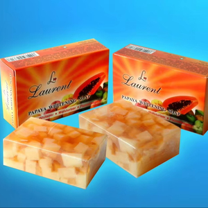 สบู่ก้อนพร้อมมะละกอสำหรับอาบน้ำที่เป็นของแข็งเพื่อเพิ่มความชุ่มชื้นเพื่อเพิ่มความชุ่มชื้นให้กับสมุนไพรใส - Product Image 1