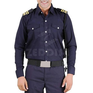 Tenue de travail de sécurité bleu clair 2025, uniforme de garde, chemise et pantalon pour hommes, matière polyester/coton, haute qualité, toutes saisons, OEM personnalisé - Product Image 6