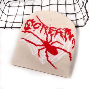 OEM de alta calidad Unisex acrílico Beanie personalizado Jacquard Logo invierno cálido cráneo gorros con colorido desplegar gran oferta estilo Y2K - Product Image 5