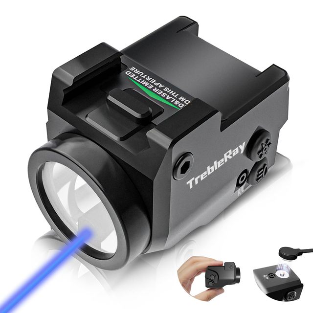 Nino Mini 700 Lumens Flashlight Compact with Blue Beam Combo Tactical Flashlight
