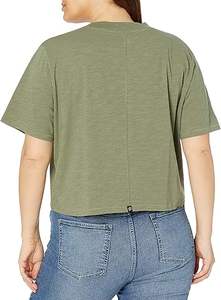 เสื้อยืดผ้าฝ้าย100% หนาคอกลมสำหรับผู้ชายทรงโอเวอร์ไซส์ผ้าถักนิตติ้งลายไม้ไผ่ล้วนพิมพ์ลายปรับแต่งได้ - Product Image 5