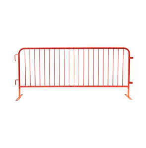 Barrière de sécurité routière temporaire en acier robuste et peu coûteuse pour la circulation des piétons, barrière de contrôle de foule, barrière de sécurité routière, barrière métallique - Product Image 1