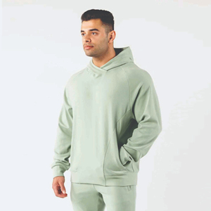 Alta calidad 80% Algodón 20% poliéster streetwear slim fit chándales dos piezas conjunto de hombres chándal ropa deportiva trajes de entrenamiento - Product Image 3