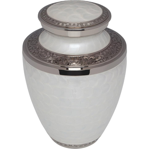 Urnas de cremación funeraria para cenizas Suministros funerarios para adultos de color blanco con calidad superior de la India - Product Image 3