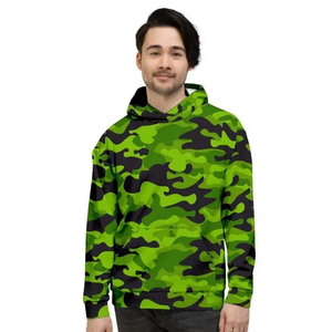 Sudadera con Capucha de Camuflaje Urbana con Botones Bordados de Felpa de Algodón Grueso para Hombre, Diseño Personalizado Elástico, Invierno 2025 - Product Image 6