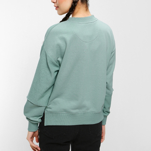 Sudadera de Cuello Redondo para Mujer, Talla XS, de Lujo, Invierno, Tejido Acanalado, con Logotipo Personalizado Bordado, Informal, 100% Algodón, Superventas - Product Image 3