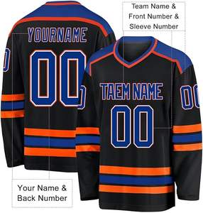 Jersey sublimado OEM personalizado de hockey sobre hielo con logotipo y nombre bordados - Product Image 6