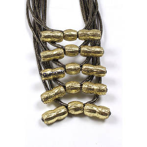 2024 nouveau concepteur officier Hap cordons fil de lingot métal soie Nylon casquette cordons mentonnières enduit fil de lingot nouveau Design cérémonial - Product Image 6