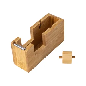Dispenser di Nastro Adesivo in Bambù Personalizzato Baldellia, Gadget su Misura - Product Image 3