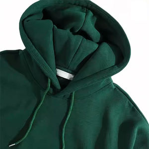 Sudadera personalizada de lana con capucha Heavy Spring para hombre, sudadera con cremallera, Color sólido, 100% algodón, cordón, impresión Digital para invierno - Product Image 3