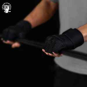 OEM ข้อมือสนับสนุนถุงมือยกน้ำหนัก/พลังงานยกนิ้วน้อยกว่าถุงมือยกน้ำหนักสำหรับผู้ชาย - Product Image 4